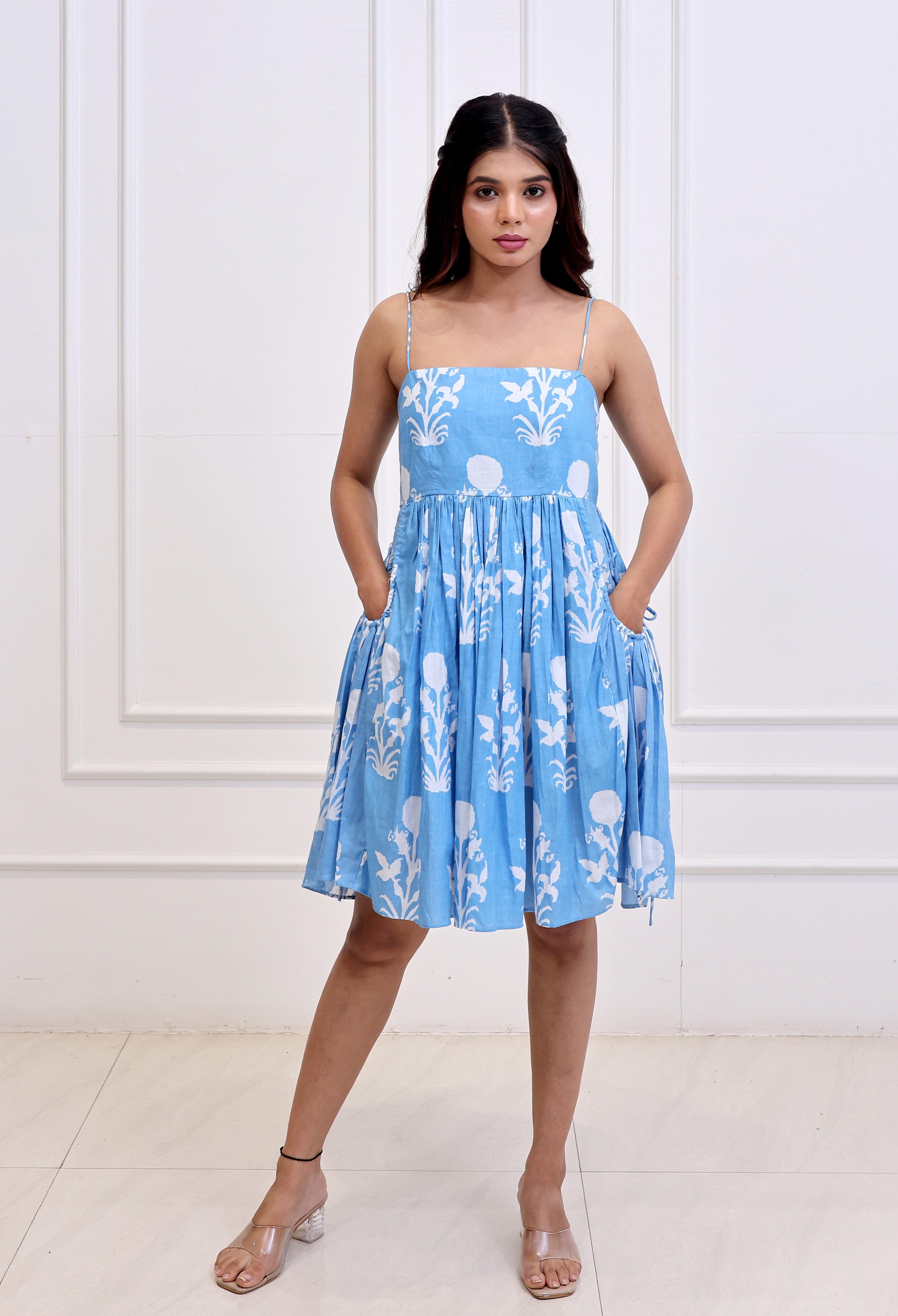 Isla - Blue Floral Dress