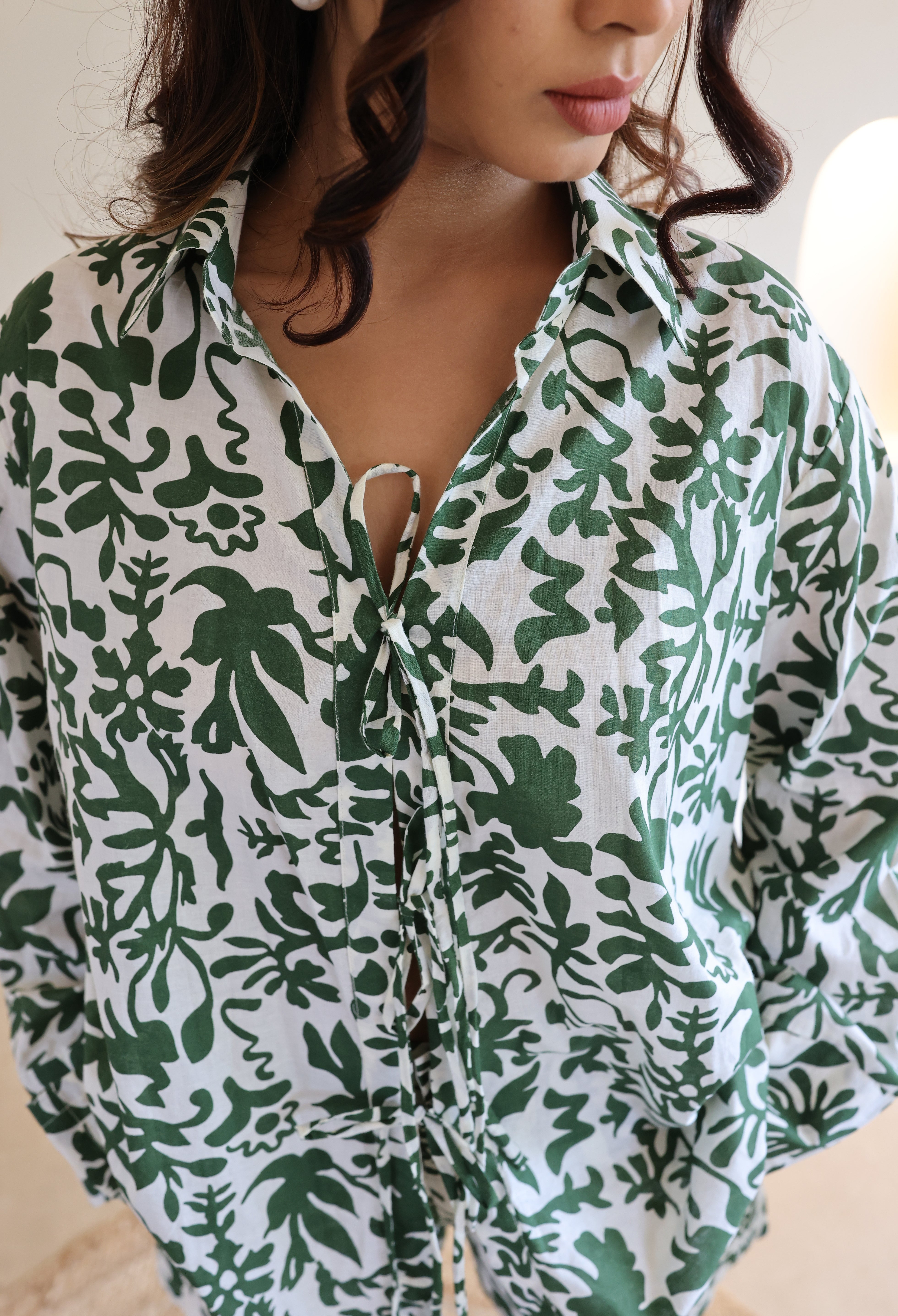 Green Floral Co-Ord Set