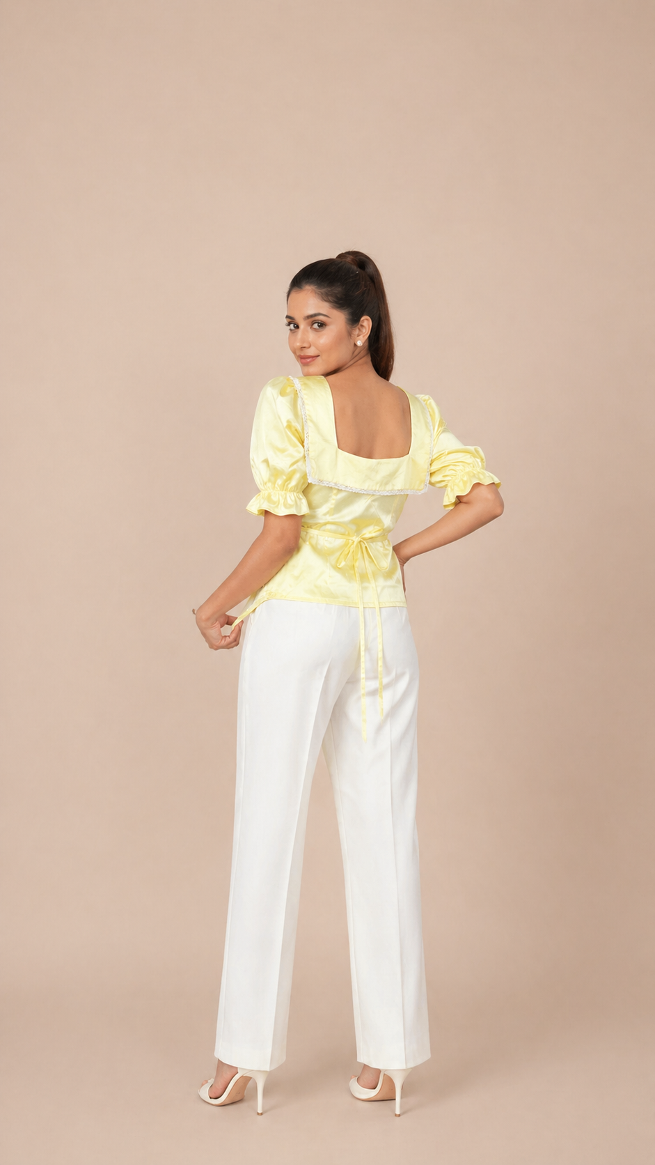 Sunshine Yellow Lace Top