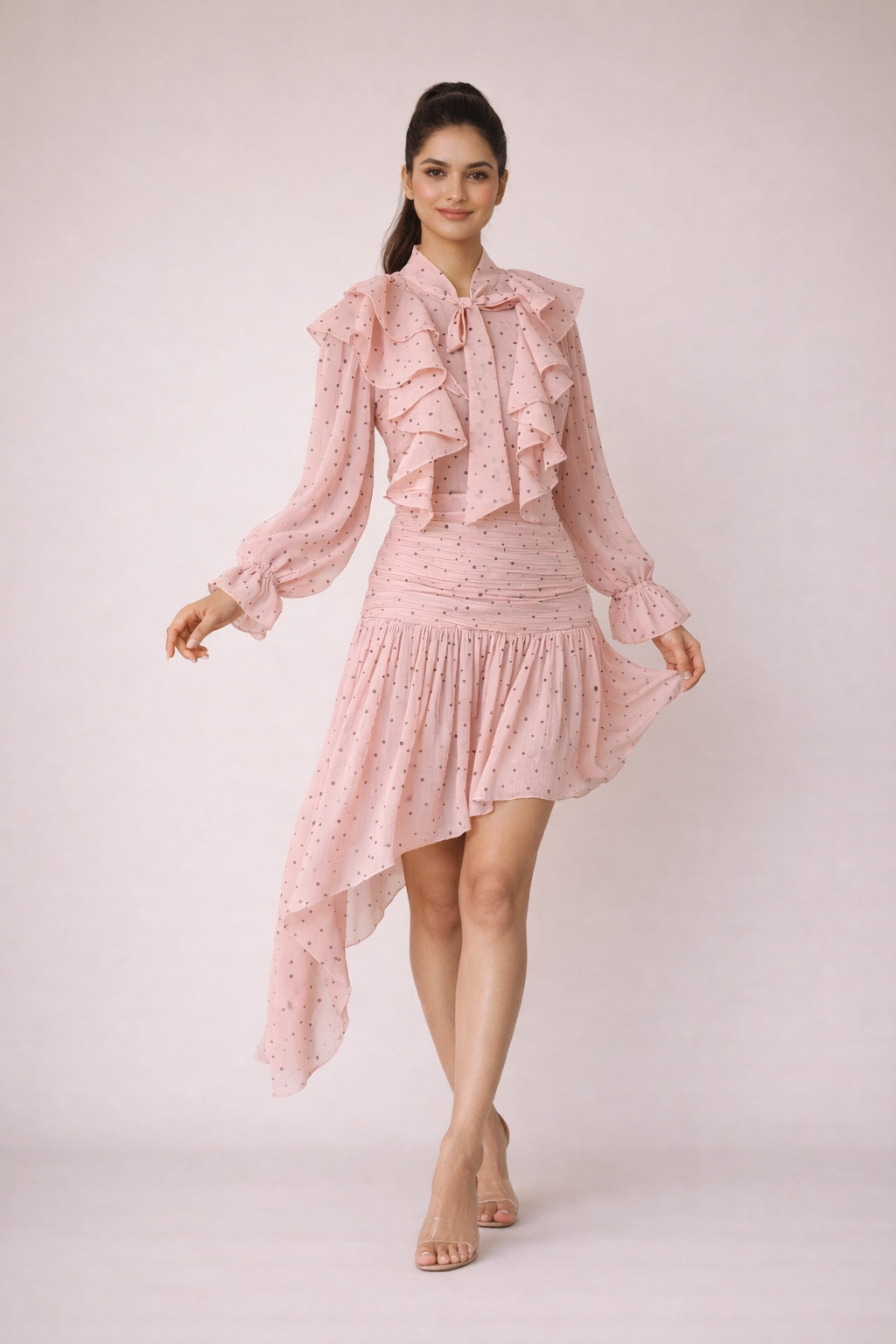 Bae Pink Polka Dots Co-Ord Set