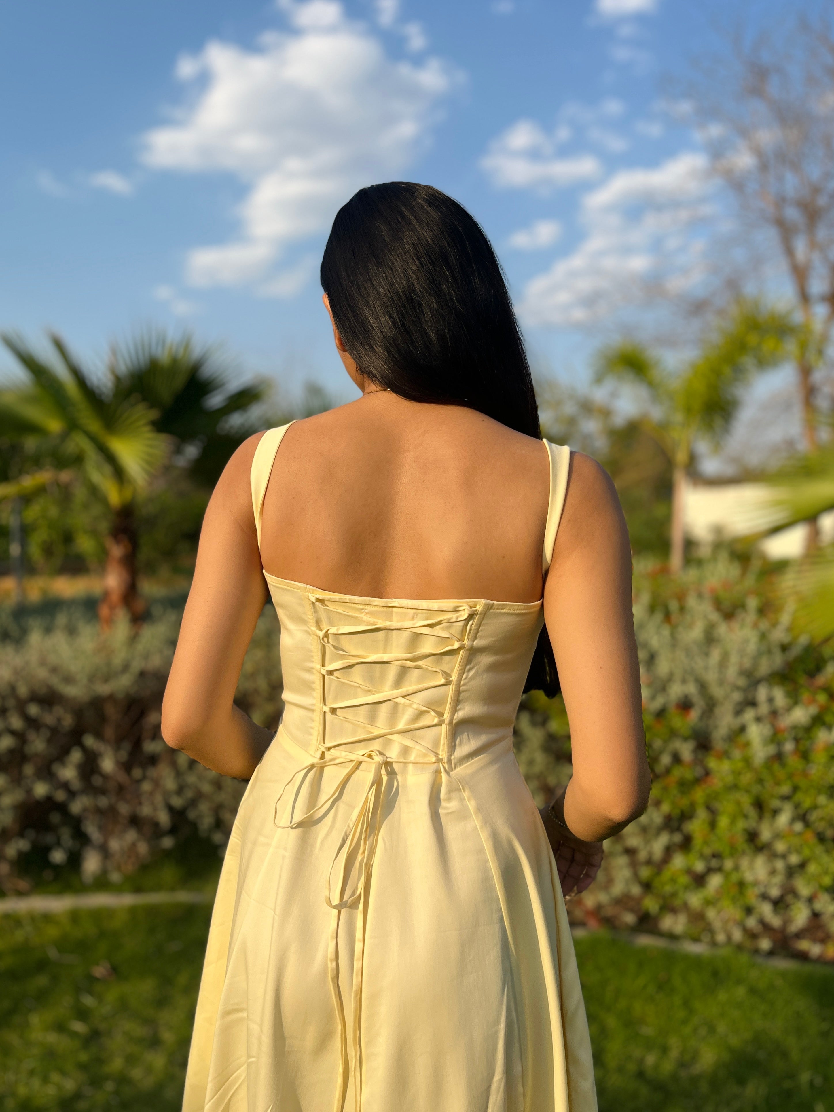Glow Butter Yellow Dress