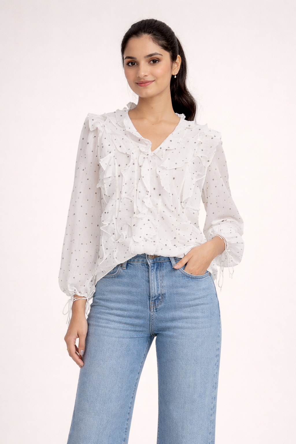 Ice Polka Dot Top